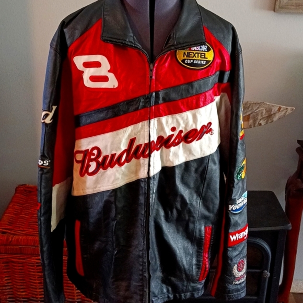 Nascar Dale Earnhardt Jr #8 leather Jacket🖤🖤